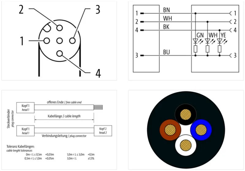 Cáp PUR dài 3m có 2 đầu nối M12 - detail2