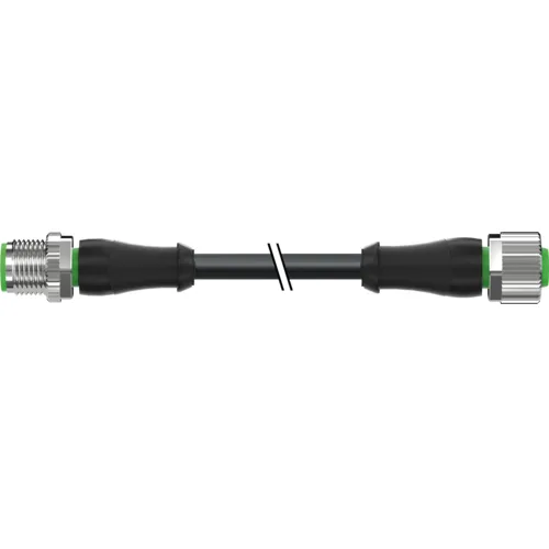 Cáp PUR dài 5m có 2 đầu nối M12 - header