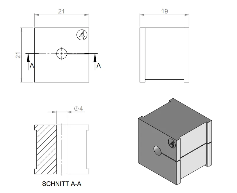 Miếng đệm cáp KT 41204 - detail