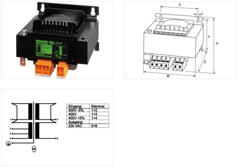 Biến áp cách ly 1 pha 3000VA 866157 - detail