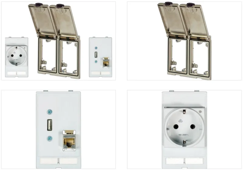 Bộ đôi giao tiếp kết nối mặt tủ điện 4000-68123-0011310 - detail1