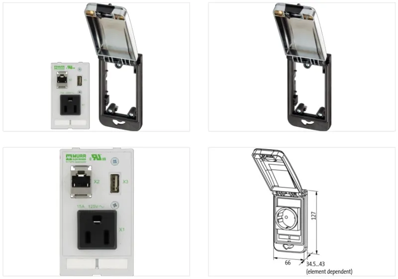 Bộ giao tiếp kết nối mặt tủ điện 4000-68513-4030001 - detail