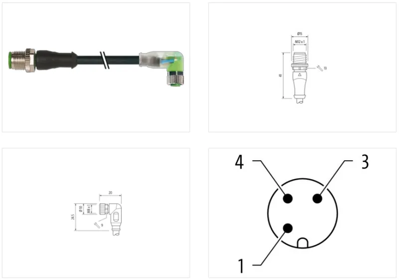 Cáp bọc PUR dài 1m có 2 đầu nối - detail1