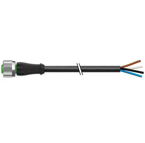 Cáp bọc PVC dài 5m có đầu nối M12 - header
