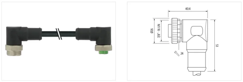 Cáp nguồn dài 15m 2 đầu nối Mini (7per8) - detail1