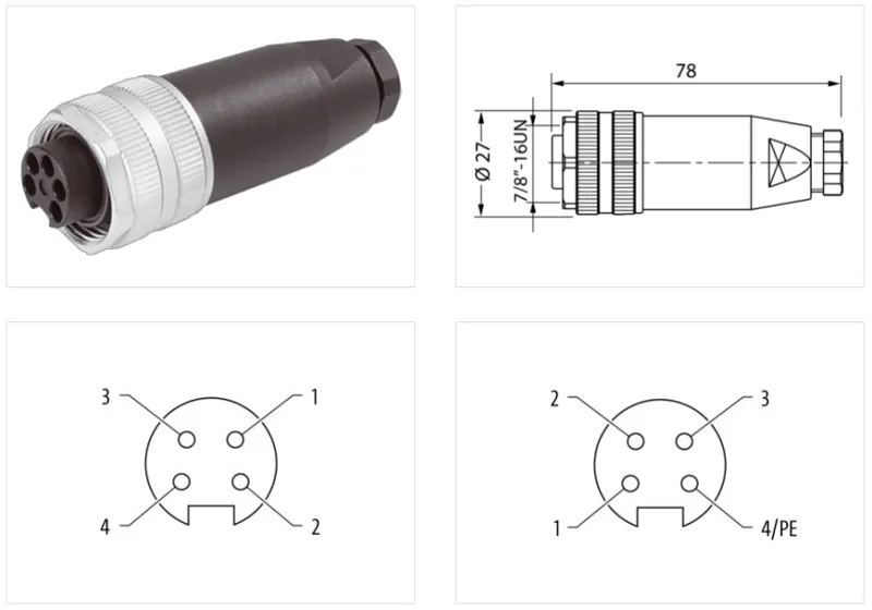 Đầu nối nguồn 7per8'' female - detail1