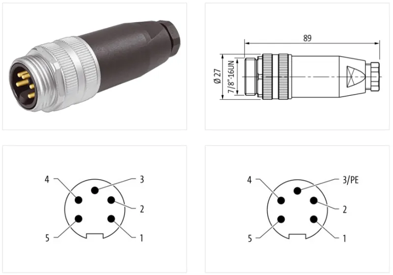 Đầu nối nguồn 7per8'' male - detail1