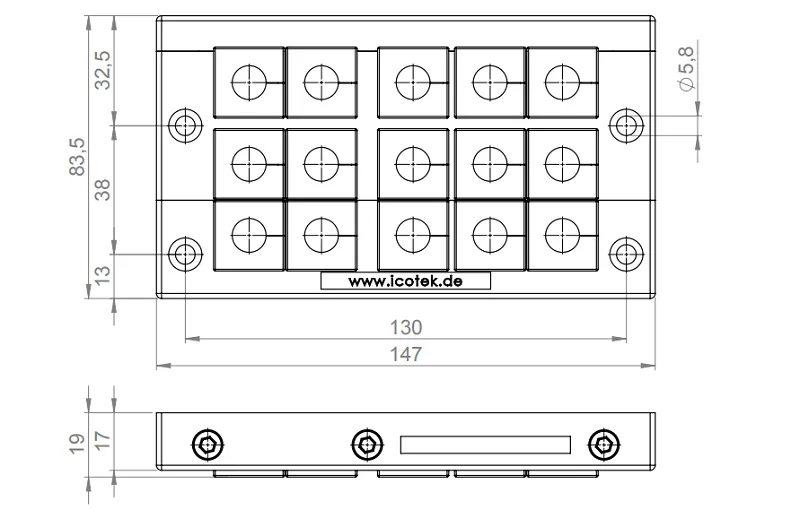 Khung luồn cáp kiểu tách rời KEL-24 - kích thước