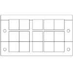 Khung luồn cáp kiểu tách rời KEL-24 - header