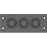 Tấm luốn cáp kiểu tháp cho 3 cáp 53915 - header