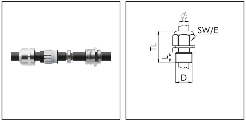 Cable gland chống cháy nổ EMC M50 10102977 - body