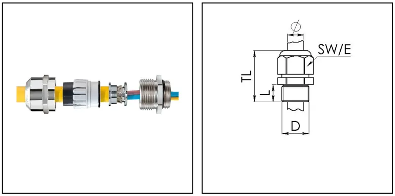 Cable gland chống cháy nổ EMC NPT 1/2" 10063057 - body