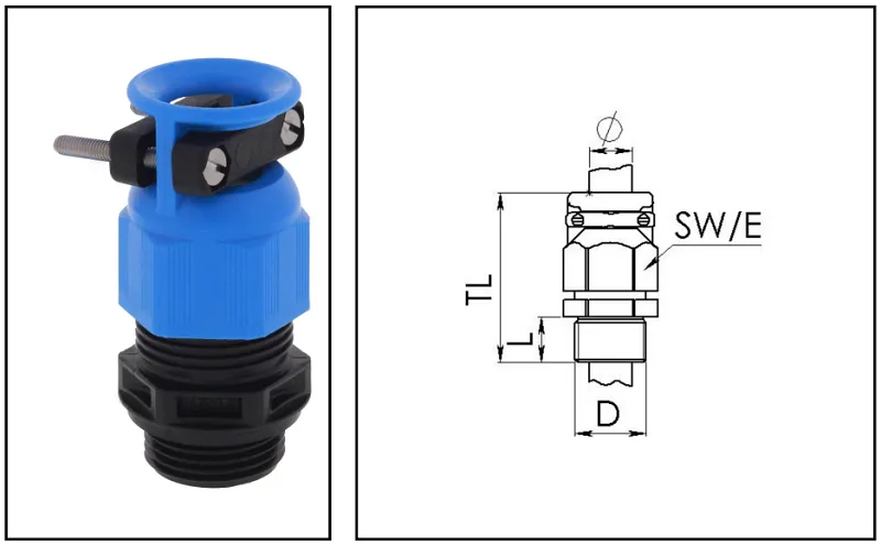 Cable gland chống cháy nổ Ex i nhựa 10100453 - body