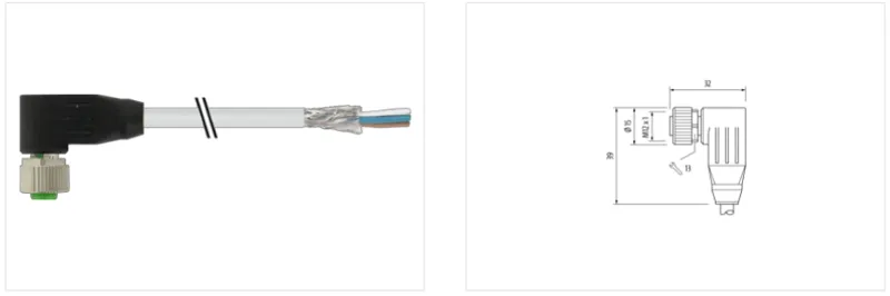 Cáp shield có đầu nối M12 female 7000-13281-3490500 - detail1