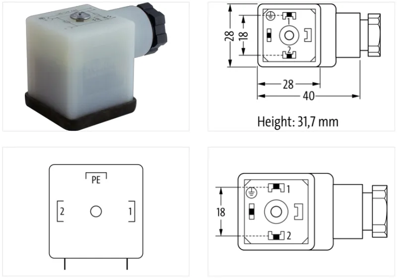 Đầu nối van form A 7000-29165-0000000 - detail1