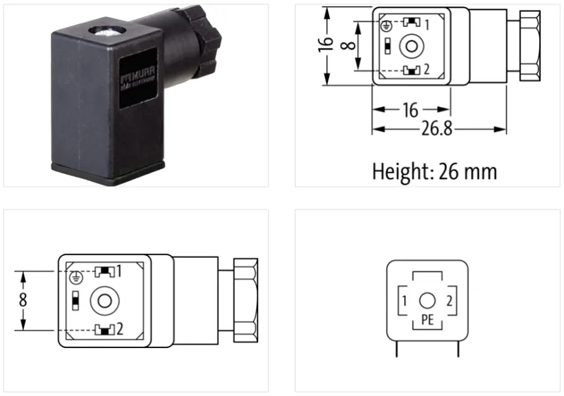 Đầu nối van form C-8mm 7000-30055-0000000 - detail1