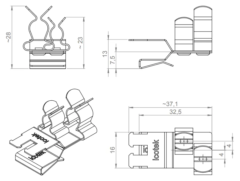 Kẹp chống nhiễu PFSZ2 36789.34 - detail