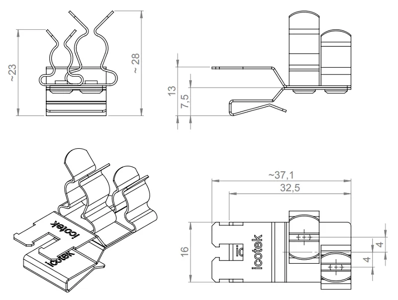 Kẹp chống nhiễu PFSZ2 36789.43 - detail