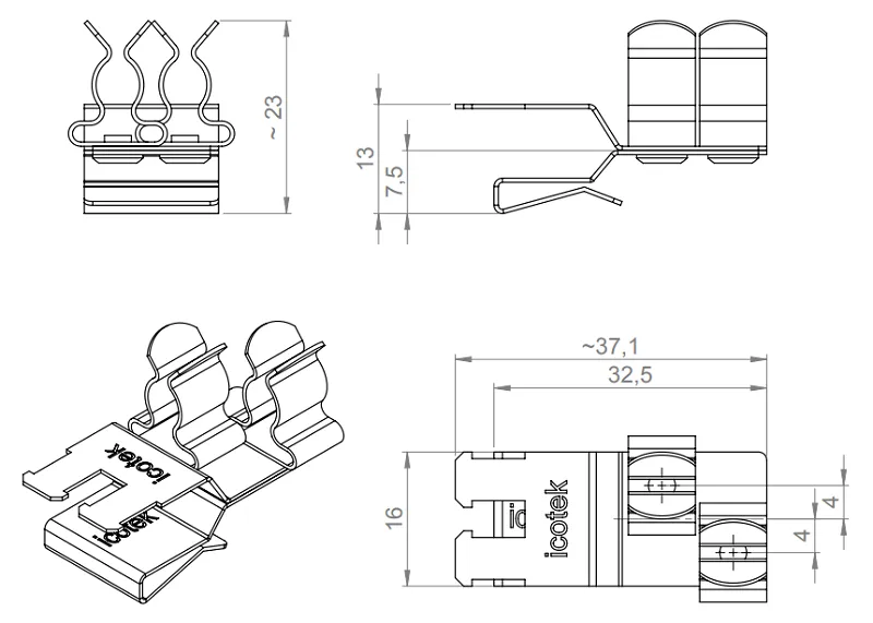 Kẹp chống nhiễu PFSZ2_SKL 33 - detail