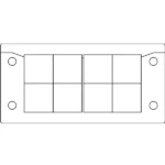 Khung tấm luồn cáp KEL-ER 48168 - header