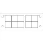 Khung tấm luồn cáp KEL-ER 48241.200 - header