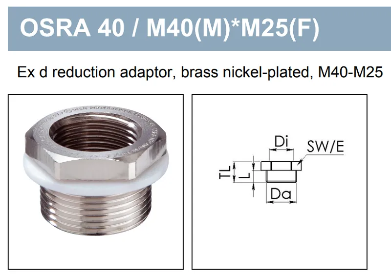 Adapter giảm kích thước Ex d M40-M25 50065657 - detail