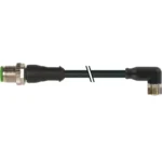 Cáp 2 đầu nối M12 male 0° / M8 female 90° A-code dài 7m - header