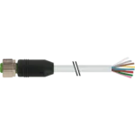 Cáp 8 lõi dài 25m có đầu nối M12 female 0° A-code - header