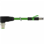Cáp có đầu nối M12 male 90° D-code - RJ45 0° có shield - header