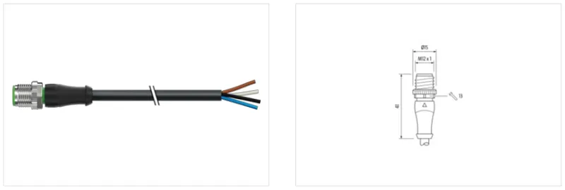 Cáp dài 3m có đầu nối M12 male A-code 7000-12021-6340300 - detail1