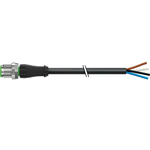 Cáp dài 3m có đầu nối M12 male A-code 7000-12021-6340300 - header