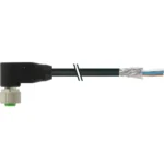 Cáp shielded có đầu nối M12 female 90° A-code 7000-13261-6411500 - header