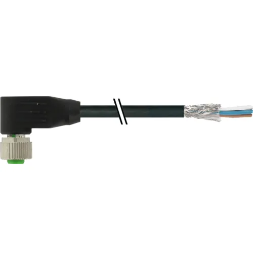 Cáp shielded có đầu nối M12 female 90° A-code 7000-13261-6411500 - header